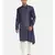 Royal Blue Silk Satin Kurta