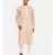 Pink Satin Silk Embroidered Kurta