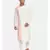 Silk Pink Ivory Embroidered Kurta