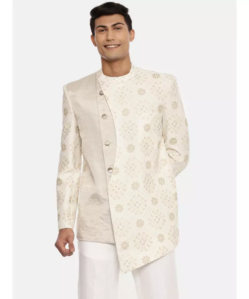 Silk Tissue Embroidered Jacket
