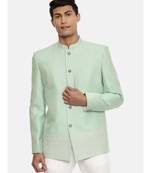 Embroidered Green Bandhgala