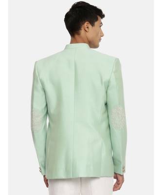Embroidered Green Bandhgala 5