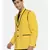 Mustard Black Two Button Blazer