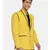 Mustard Black Two Button Blazer