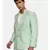 Pastel Green Silk Two Button Blazer