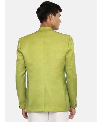 Green Silk Bandhgala 5