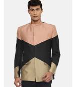 Pink and Black Bandhgala Suits