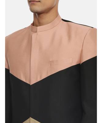 Pink and Black Bandhgala Suits 2