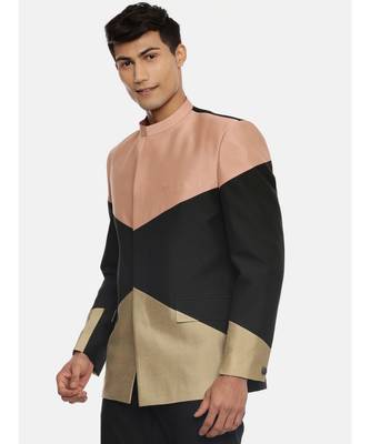 Pink and Black Bandhgala Suits 3