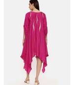 Pink Silk Embroidered Dress