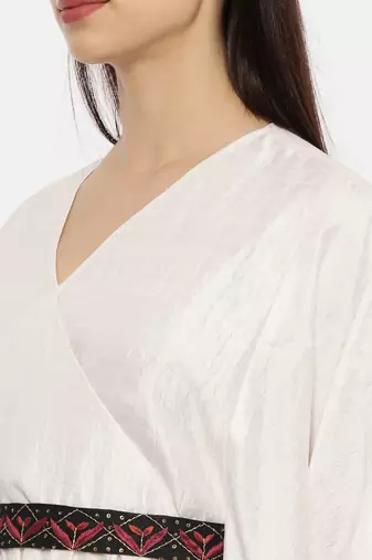Ivory Silk Kaftan
