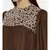 Choco Brown Silk Embroidered Dress