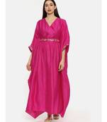 Pink Silk Kaftan