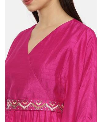 Pink Silk Kaftan 2