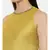 Silk Mustard Black Drape Dress