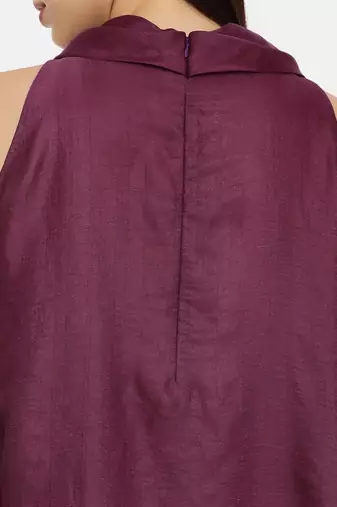 Purple Koul Silk Dress