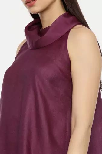 Purple Koul Silk Dress