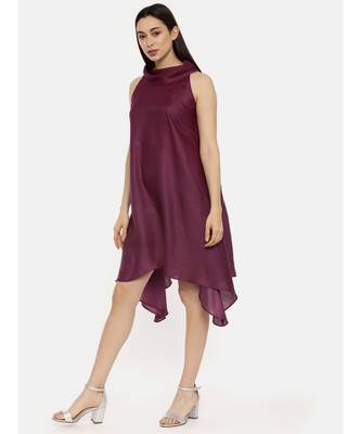 Purple Koul Silk Dress 4
