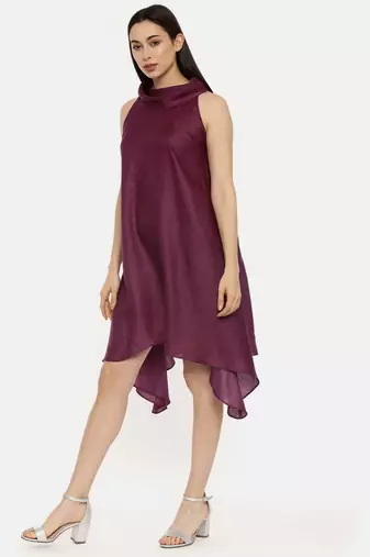 Purple Koul Silk Dress