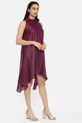 Purple Koul Silk Dress