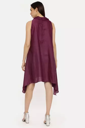 Purple Koul Silk Dress
