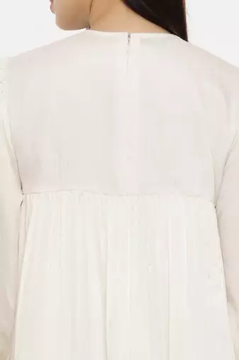 Ivory Embroidered Dress