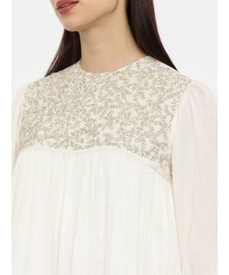 Ivory Embroidered Dress 3