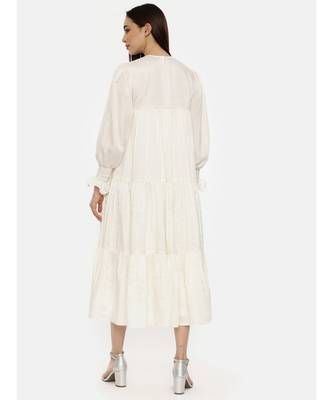 Ivory Embroidered Dress 6