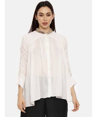 White Sequen Short Top 1