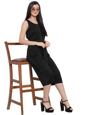 Black woven modal long-tops 5