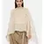 Beige Ivory Silk Embroidered Top