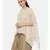 Beige Ivory Silk Embroidered Top