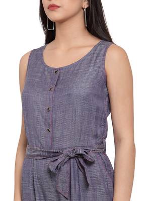 Blue woven modal long-tops 4