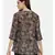 Brown Printed Sequin Top