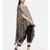 Printed Brown High Low Top