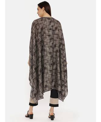 Printed Brown High Low Top 5