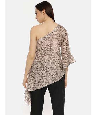 Off Shoulder Silk Printed Top 5