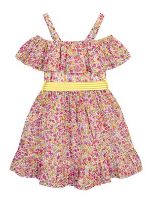 Budding Bees Girls Top & Short Set-Pink 3