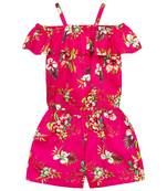 Budding Bees Girls Top & Short Set-Pink