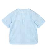 Budding Bees Meridian Collar boys Shirt-Blue