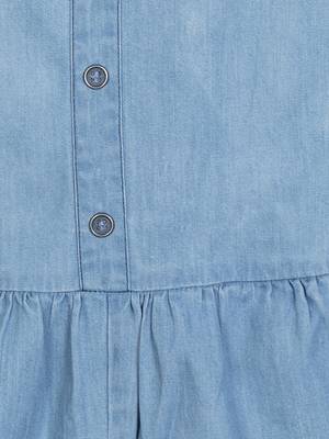 Budding Bees Girls Denim Playsuit Blue 3