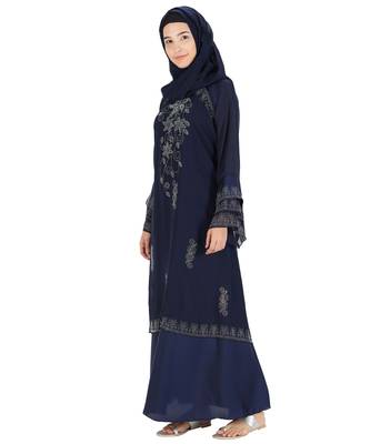 Blue brasso nida abaya 3