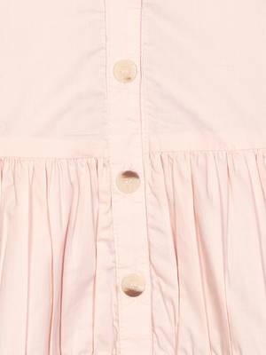 Budding Bees Girls Pink Solid Shirt Dress 3