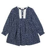 Budding Bees Girls Blue Georgette Printed Top