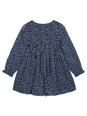 Budding Bees Girls Blue Georgette Printed Top 2