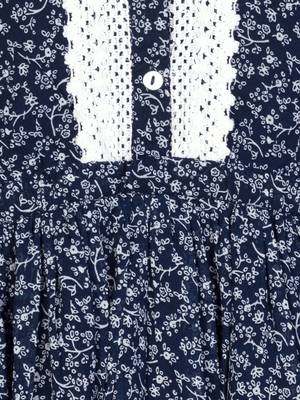 Budding Bees Girls Blue Georgette Printed Top 3