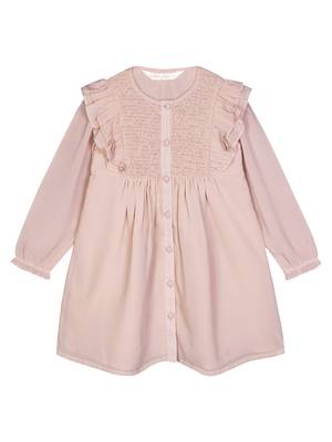 Budding Bees Girls Pink Smocking Dress 1