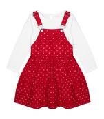 Budding Bees Girls White T-Shirt Dungaree Set