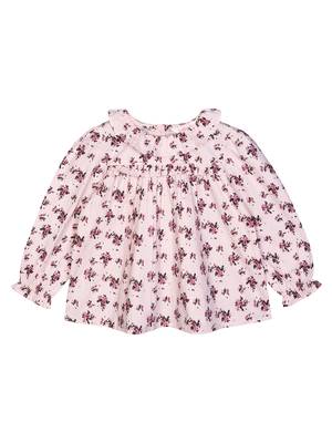 Budding Bees Girls Peach Floral Top 1