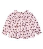 Budding Bees Girls Peach Floral Top